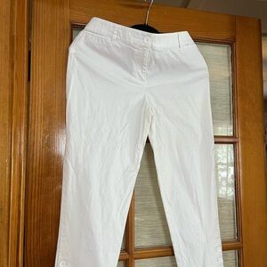 Talbots Crisp White Ankle Pants